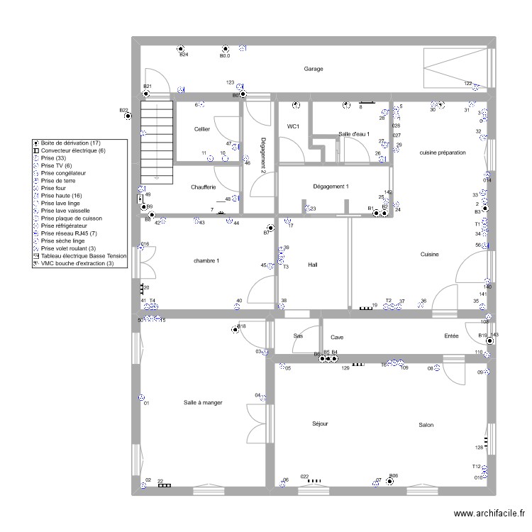 fleurentdidier rdc prise de courant 1. Plan de 15 pièces et 139 m2