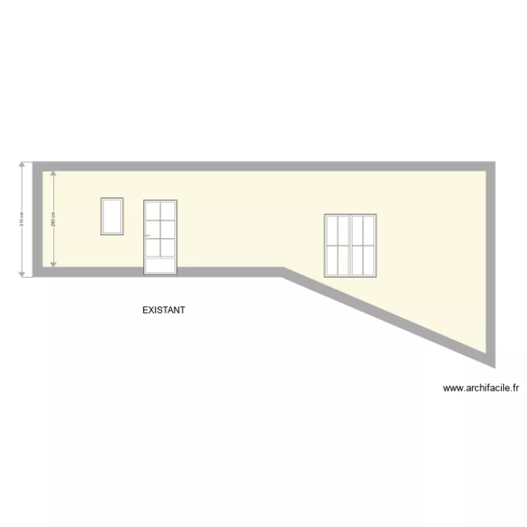 Fa&ccedil;ade 1. Plan de 