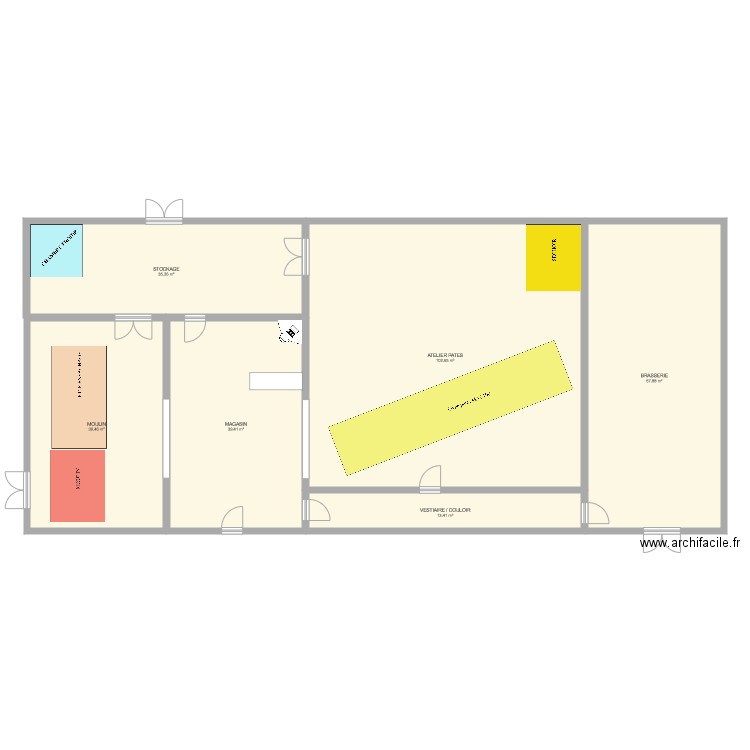 Pountet V1. Plan de 0 pièce et 0 m2