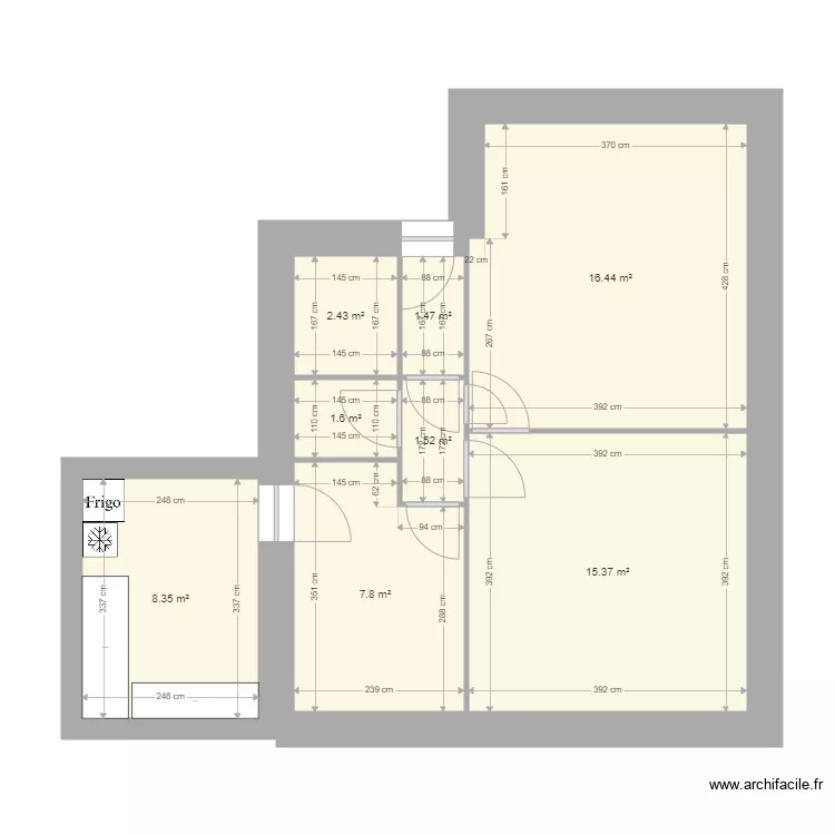 RENNES 2nd &eacute;tage. Plan de 