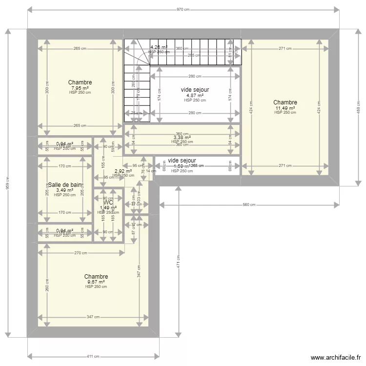 Pointis inar R+1. Plan de 