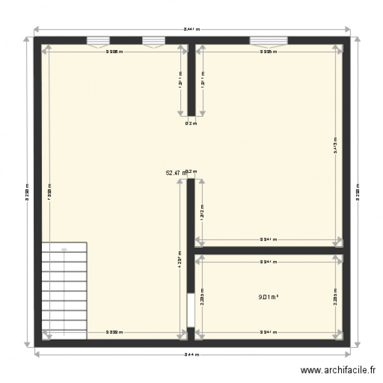 Restaurant les gamins St Laurent de cuves R 1. Plan de 6 pièces et 133 m2