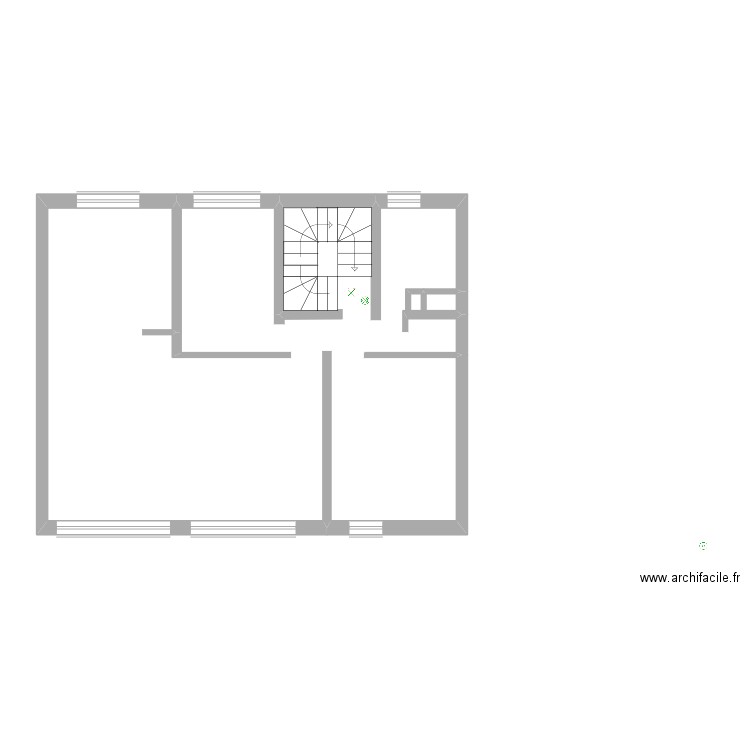 Commun Théodore 2ème étage électricité. Plan de 1 pièce et 68 m2