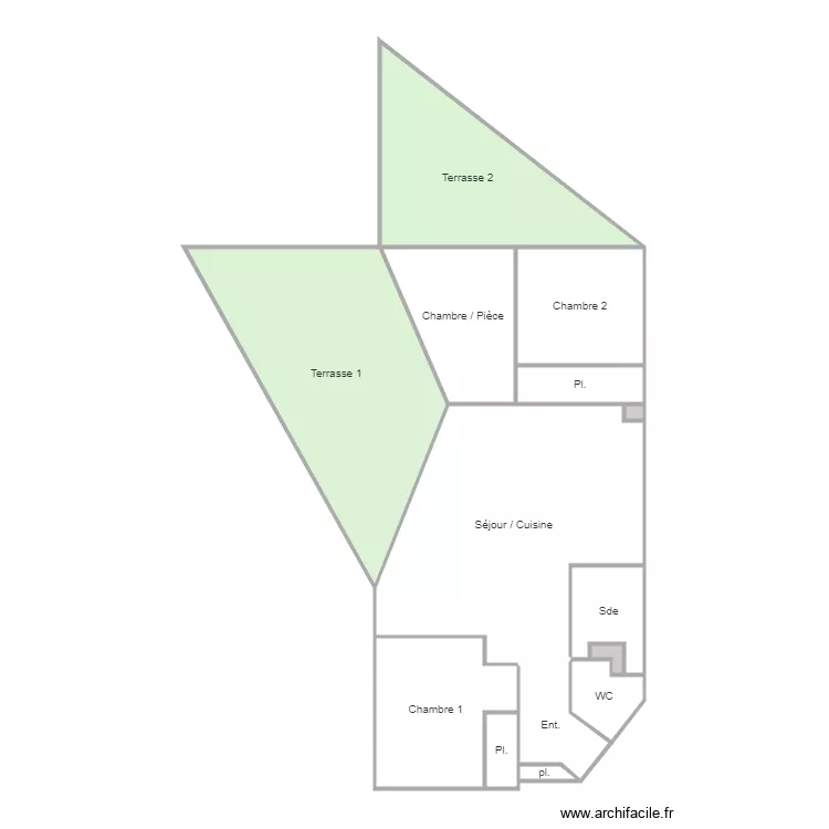 ivry terrasse. Plan de 