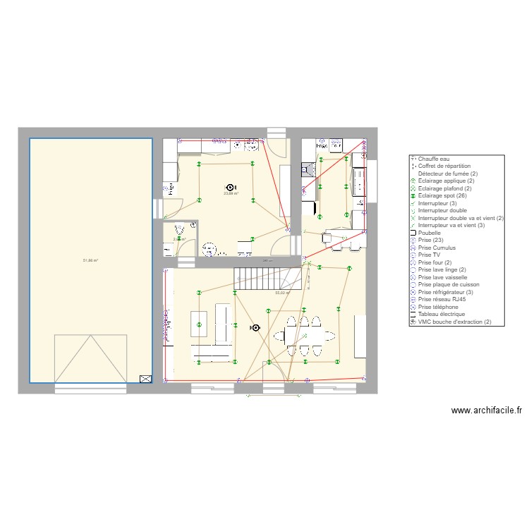 maison. Plan de 0 pièce et 0 m2