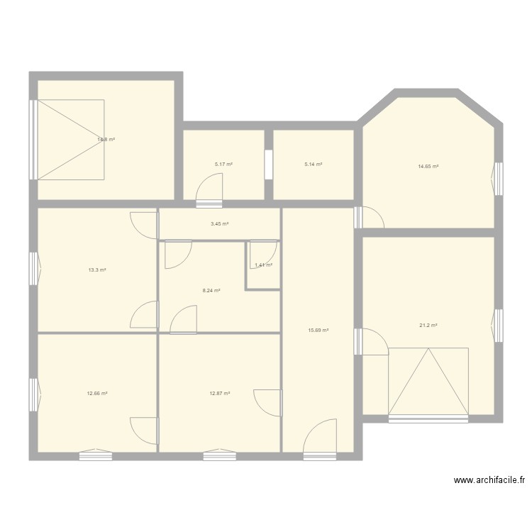 Sevin bas. Plan de 0 pièce et 0 m2