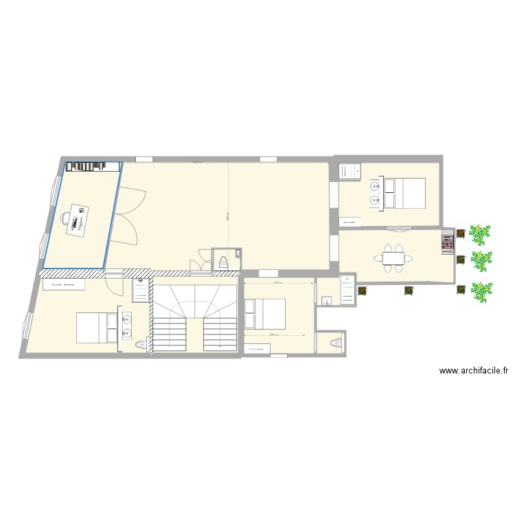 PLACE NATIONALE 100m2. Plan de 0 pièce et 0 m2