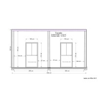 Plan de coupe façade avant Local technique