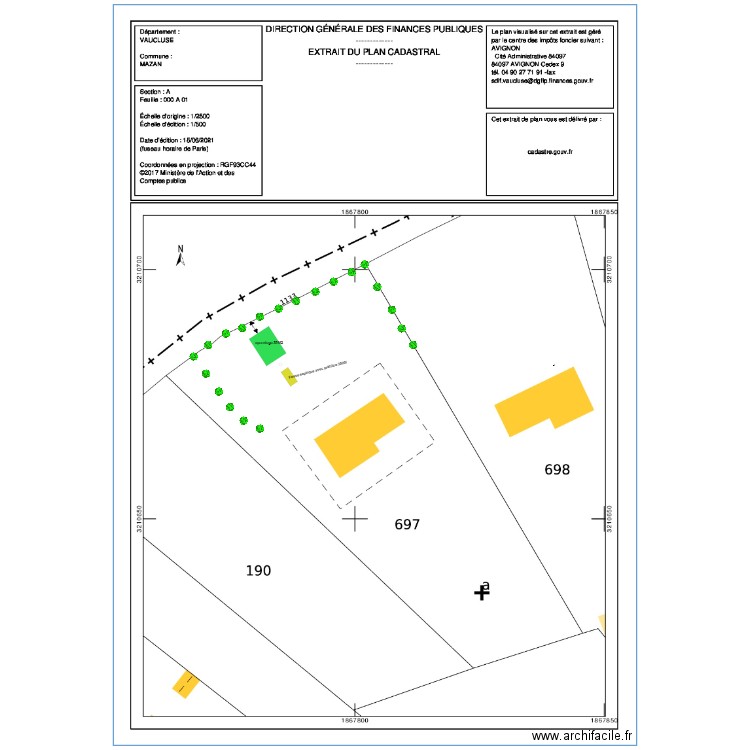 schéma installation fosses septique Carmona. Plan de 0 pièce et 0 m2