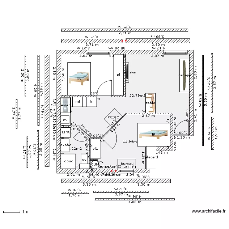 27 baste 2 em. Plan de 