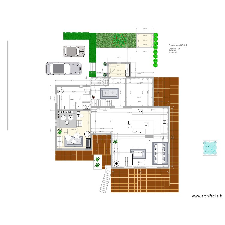 Extension 3. Plan de 0 pièce et 0 m2