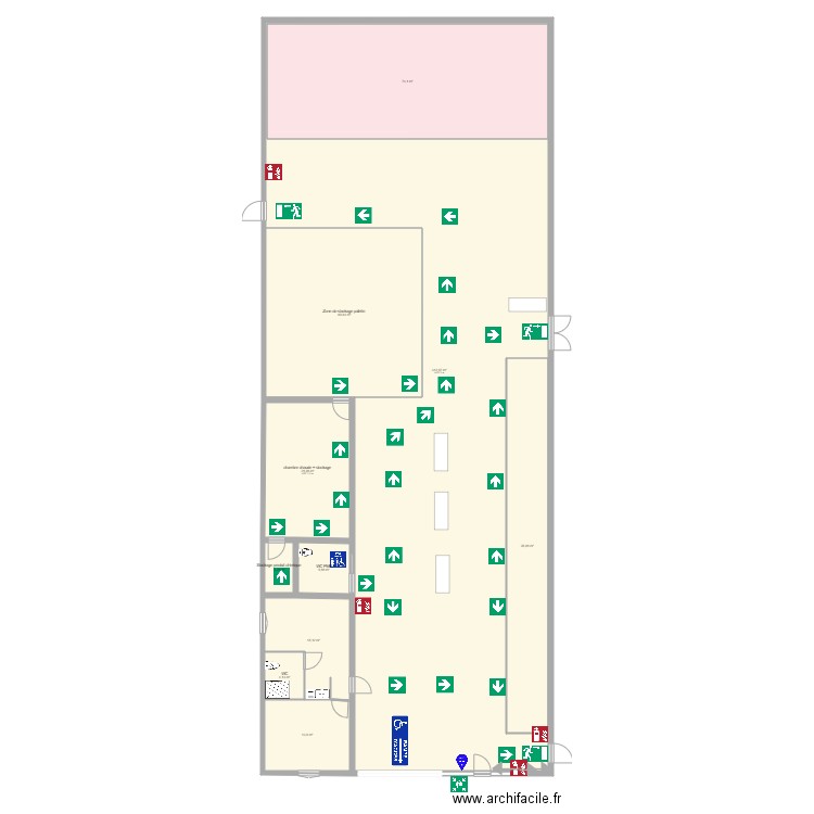 Plan évacuation brasserie . Plan de 0 pièce et 0 m2