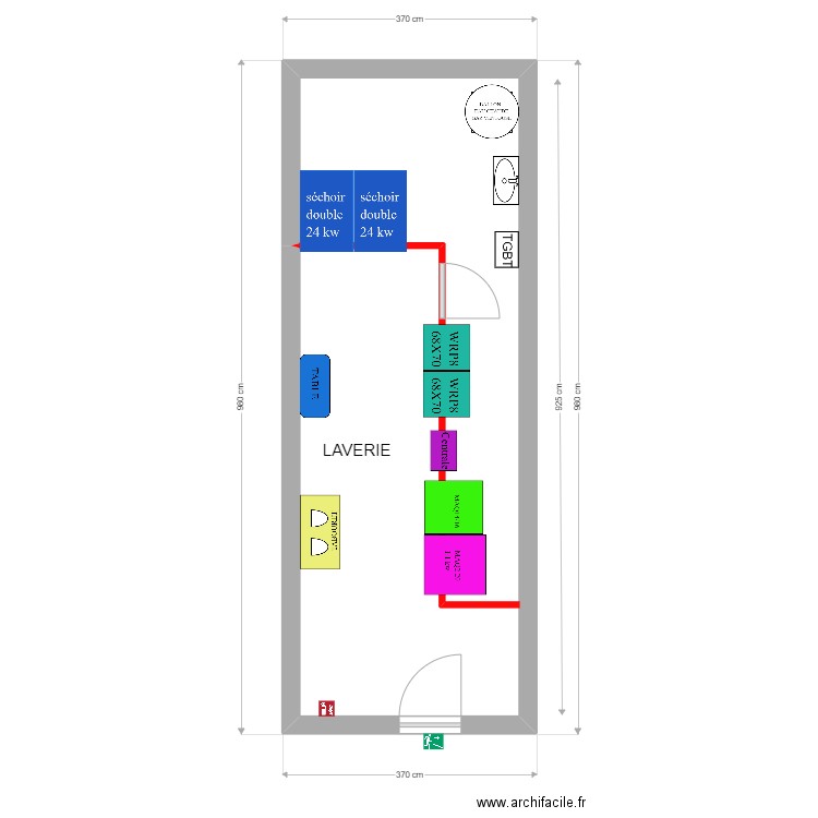 Pezet cedric 13092022. Plan de 1 pièce et 29 m2