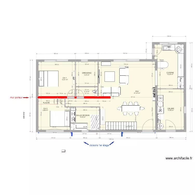 RENOVATION TEST 12. Plan de 