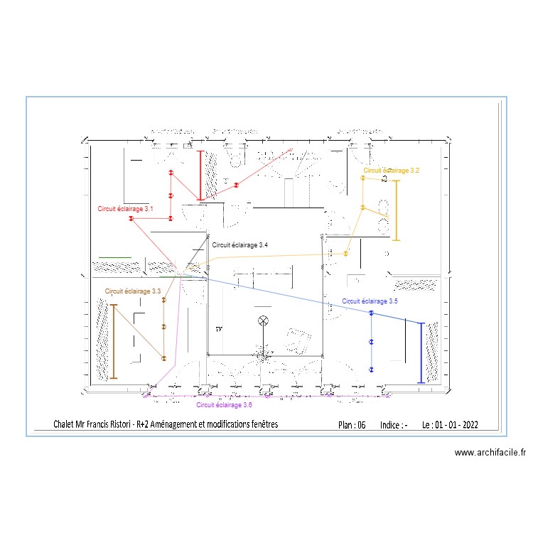 R+2 électricité. Plan de 0 pièce et 0 m2