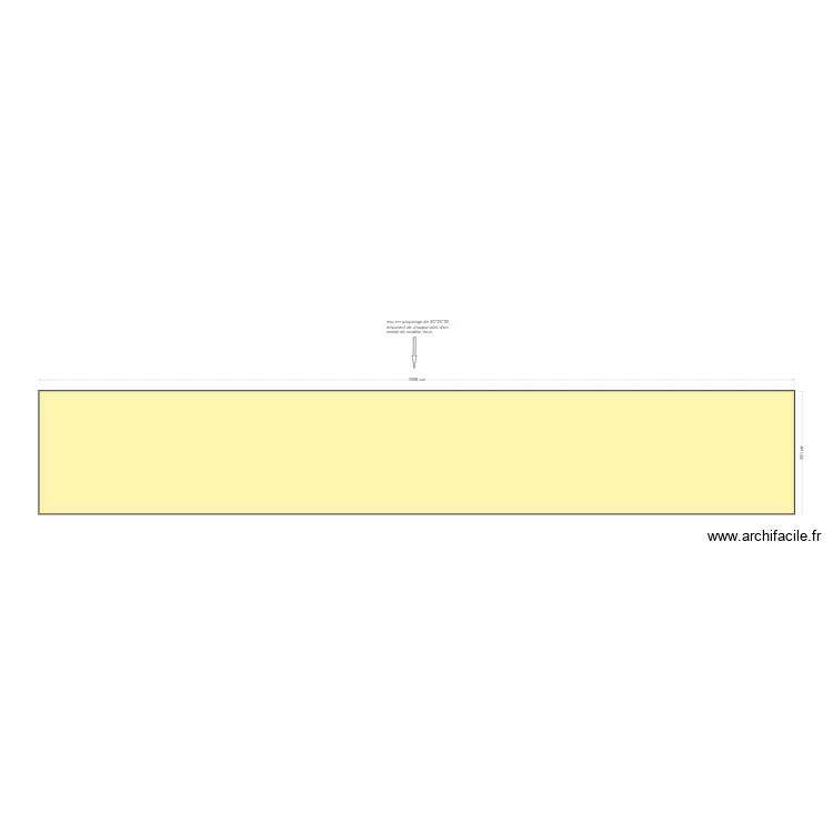 vue de gauche du mur . Plan de 