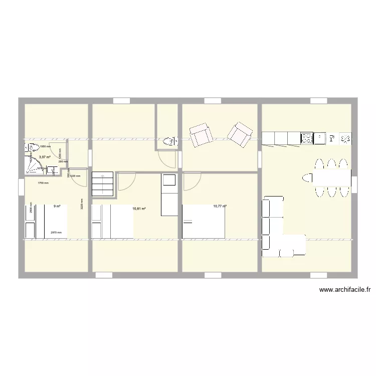 Combles Option C. Plan de Combles Option C. Plan de