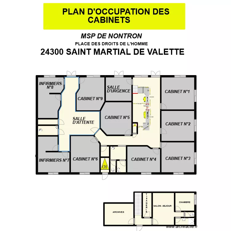 CABINET MEDICAL NONTRON BIS. Plan de CABINET MEDICAL NONTRON BIS. Plan de