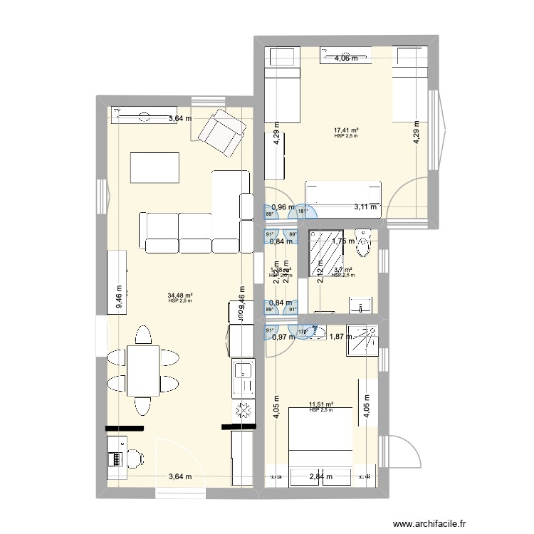 gites. Plan de 0 pièce et 0 m2