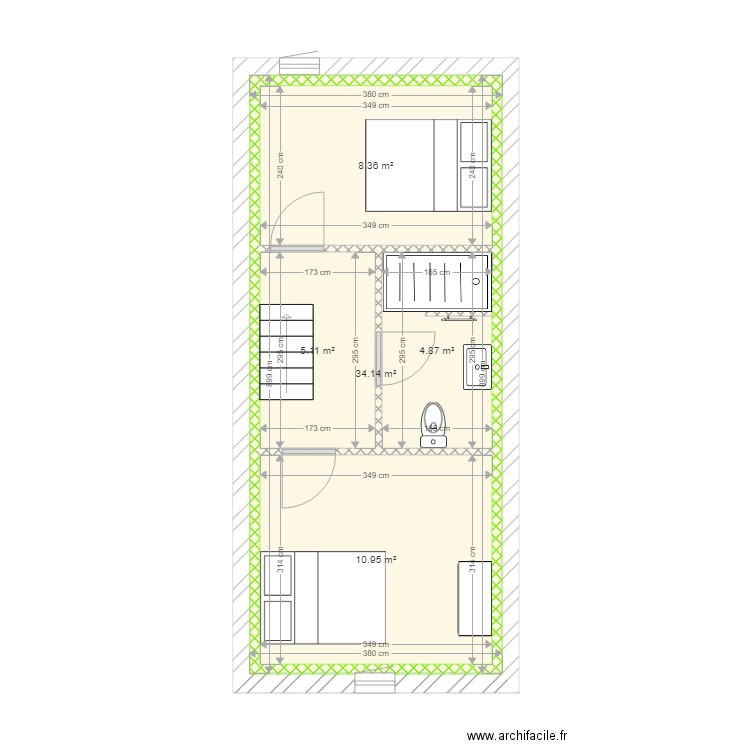 GRANGE ETAGE. Plan de 0 pièce et 0 m2