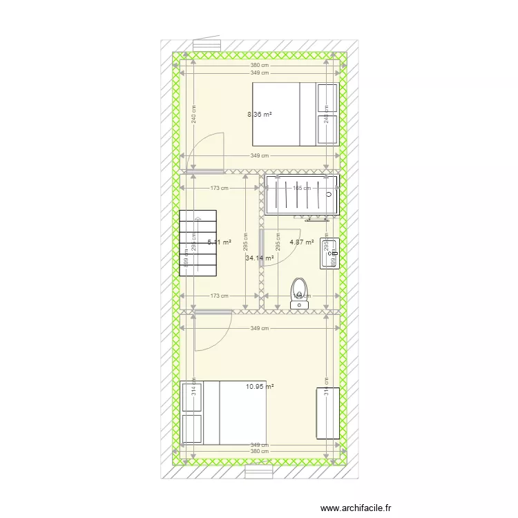 GRANGE ETAGE. Plan de 