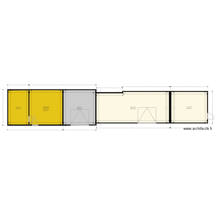 hangar caravanne. Plan de 0 pièce et 0 m2
