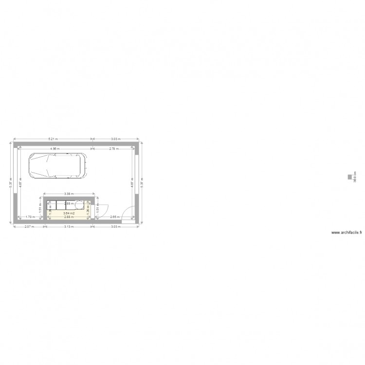 garage. Plan de 0 pièce et 0 m2