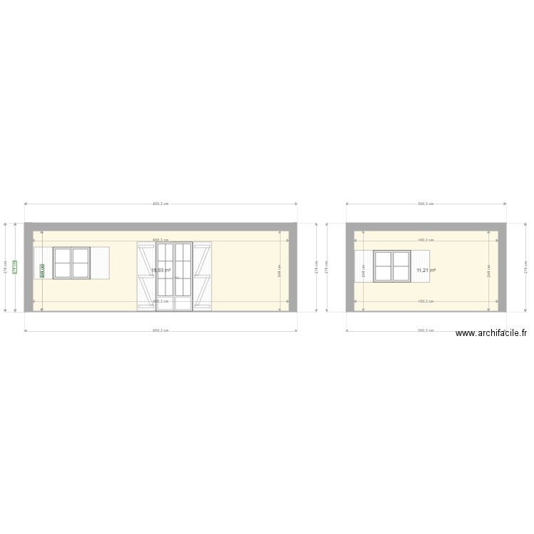 Façade sud & ouest. Plan de 0 pièce et 0 m2