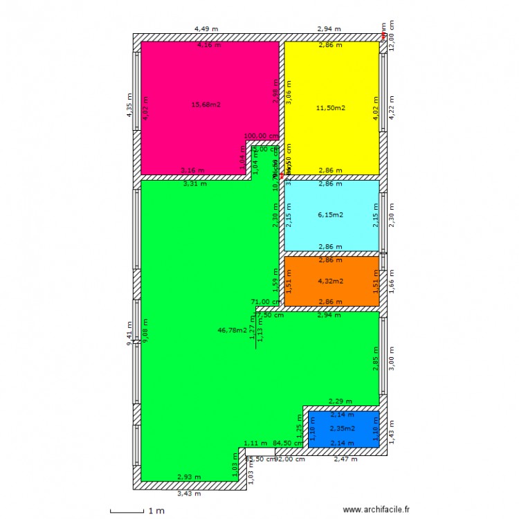 appartement version 1. Plan de 0 pièce et 0 m2
