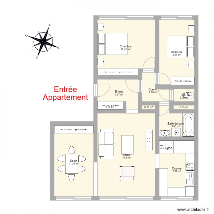 ALNIERO appartement. Plan de 0 pièce et 0 m2