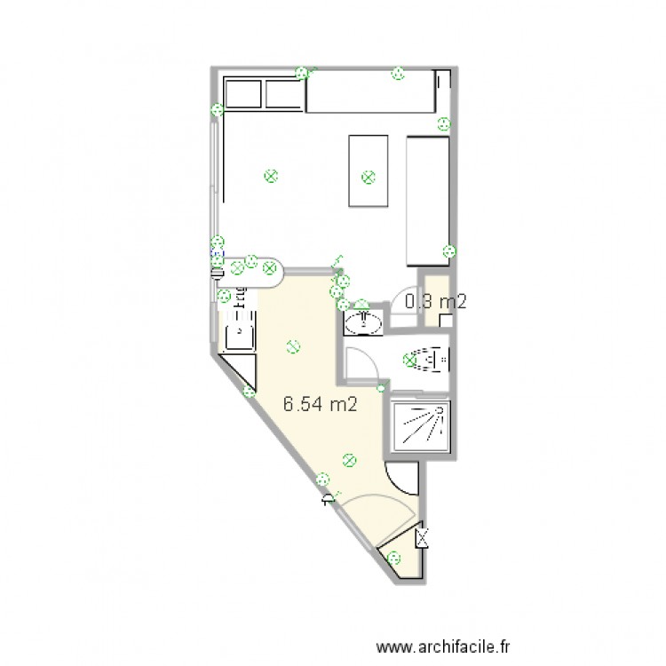 appartement rdc angor. Plan de 0 pièce et 0 m2