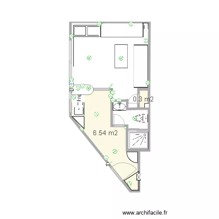 appartement rdc angor. Plan de 