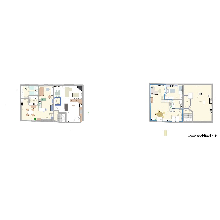 Loft et appartement . Plan de 12 pièces et 182 m2