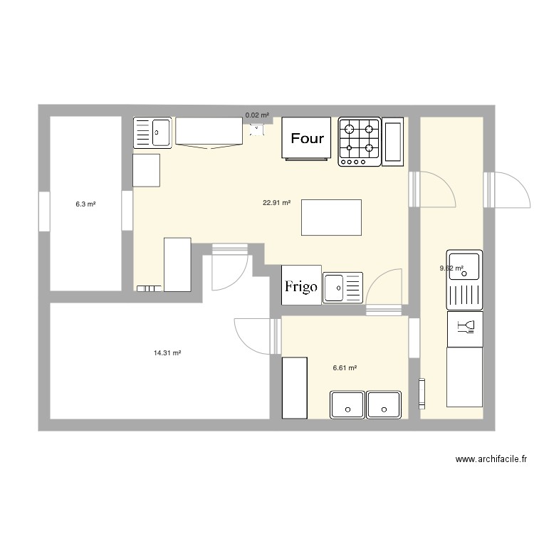 Cuisine Aureille PROP. Plan de 0 pièce et 0 m2