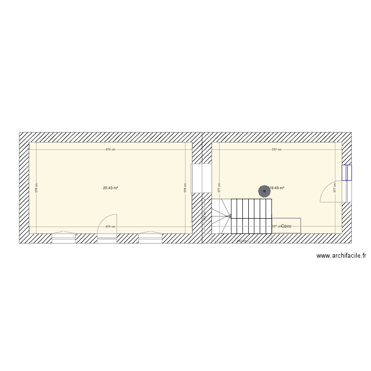 RdC 1ère maison. Plan de 0 pièce et 0 m2