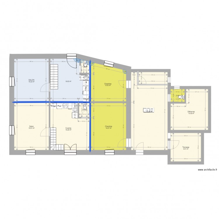 rez de chaussee. Plan de 0 pièce et 0 m2