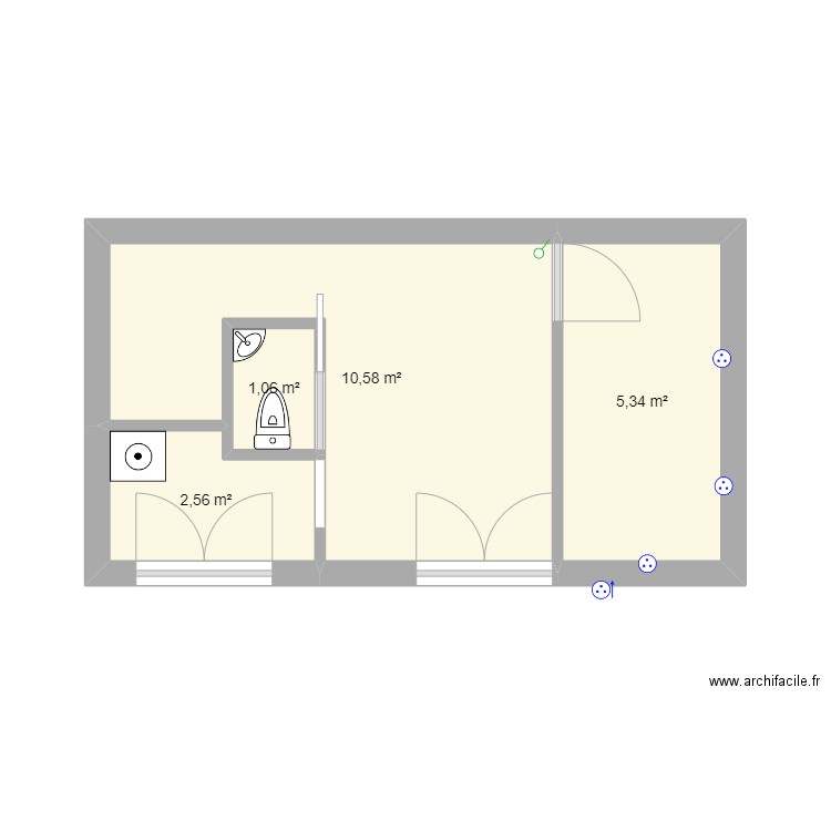 3 gaubert. Plan de 0 pièce et 0 m2