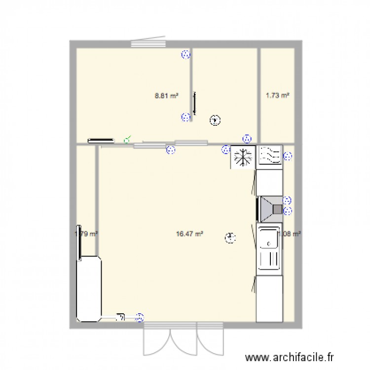 tipis plan électrique . Plan de 0 pièce et 0 m2