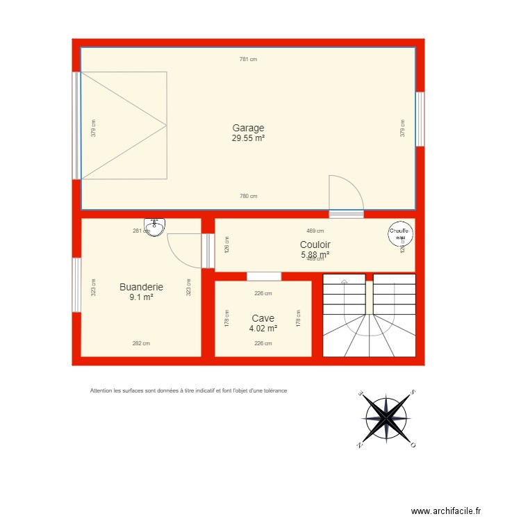 BI 4798 sous sol côté. Plan de 0 pièce et 0 m2