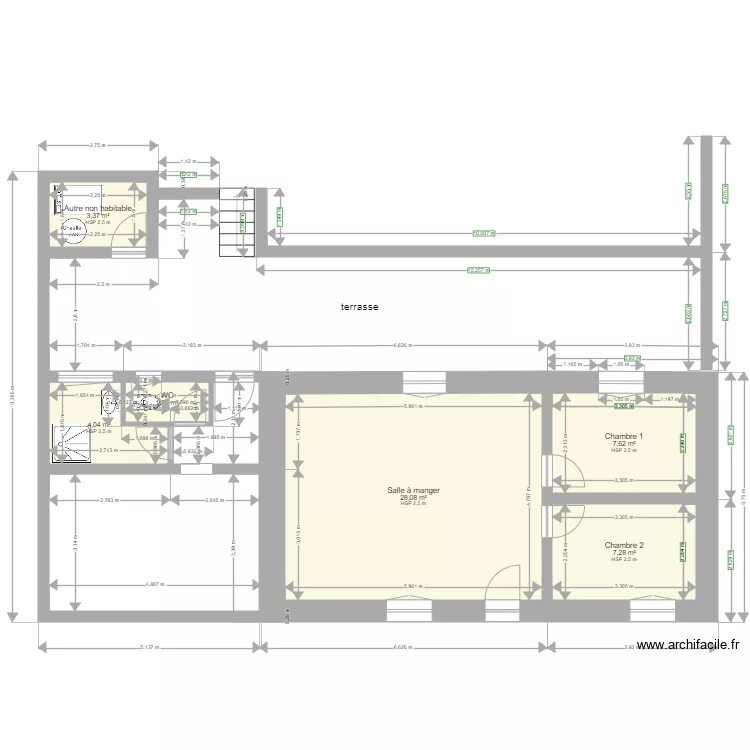 maison 5. Plan de 