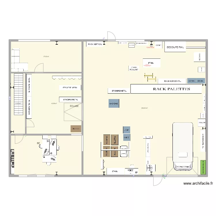 upgrade mezzanine v2. Plan de 