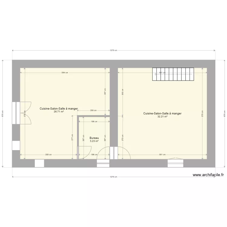 1er étage double logement. Plan de 1er étage double logement. Plan de