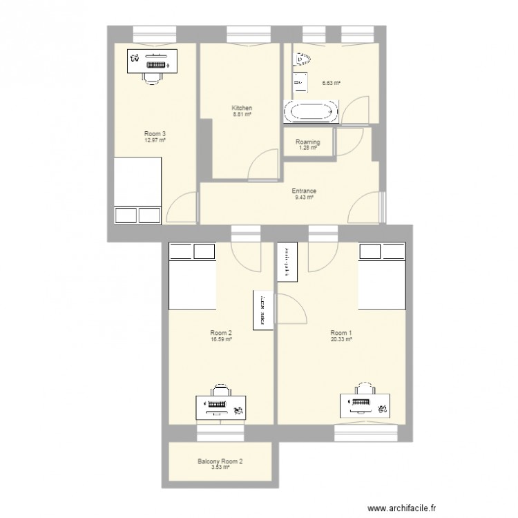 TRÜ7. Plan de 0 pièce et 0 m2