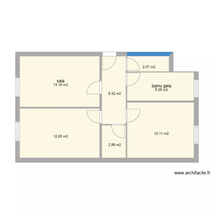 apartamendua justu. Plan de 