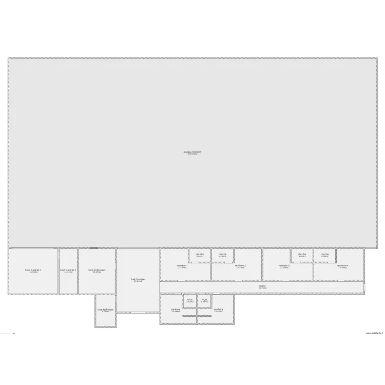 Gymnase pierre Tassart. Plan de 