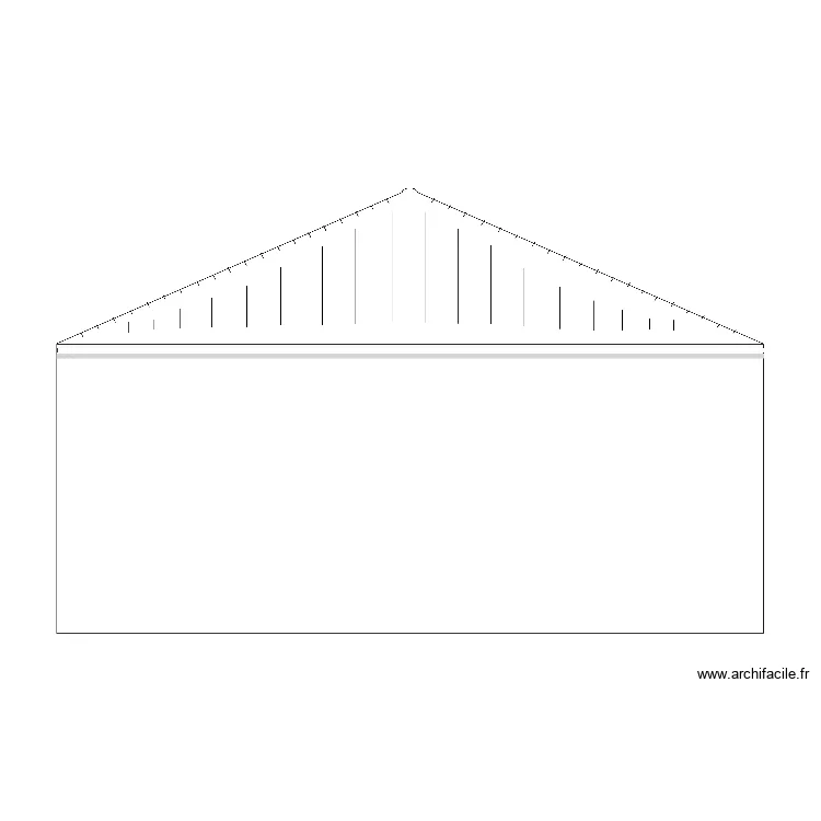 fa&ccedil;ade ouest. Plan de 