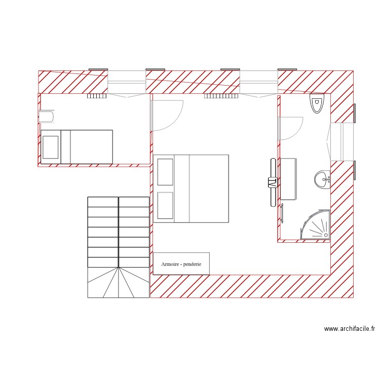 SALLE DE BAIN 2. Plan de 0 pièce et 0 m2