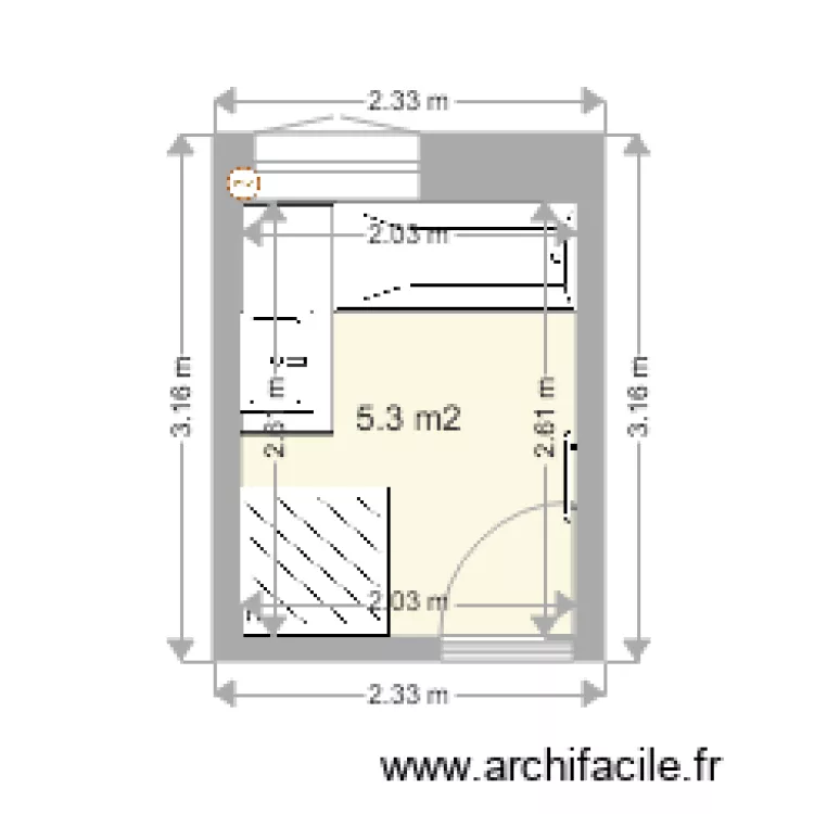 plan sdb projet MAZET. Plan de 