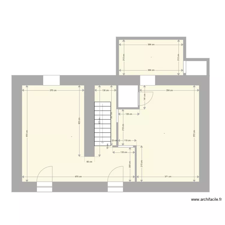 Ganichaud rdc. Plan de 