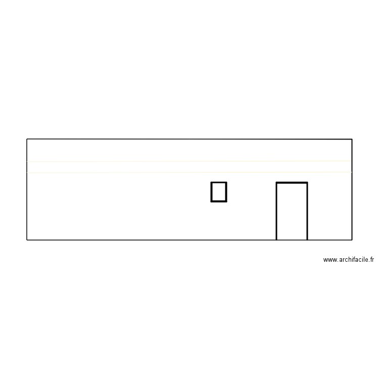 plan de facade sud ouest. Plan de 0 pièce et 0 m2